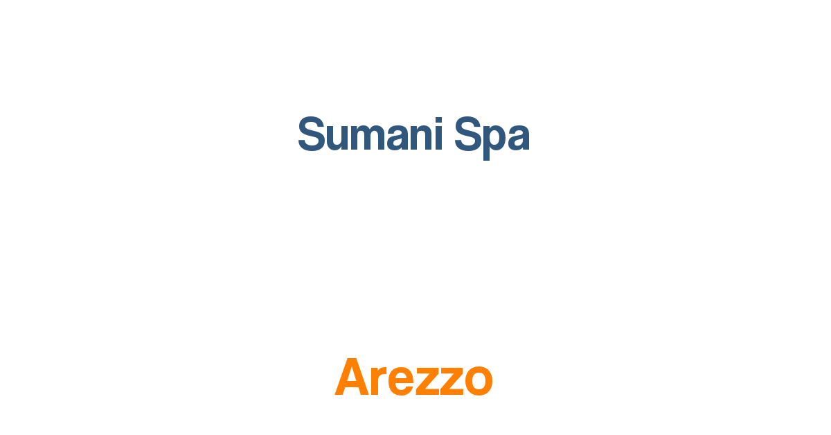 Sumani Spa a Arezzo 52100 Centro bellezza e benessere